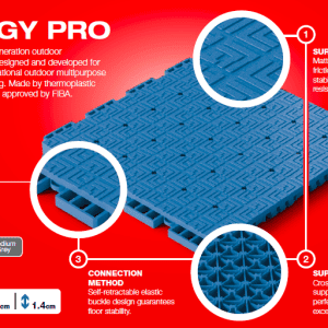 Pavimento deportivo modular de exterior ENERGY PRO